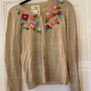 Tabitha brand light brown sweater. Size small